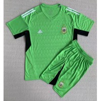 Argentina Målvakt Replika babykläder Hemmaställ Barn VM 2022 Kortärmad (+ korta byxor)